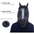 Realistic Horse Head Mask Black Color