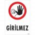 No Entry Warning Sign 25x35 CODE: 1479