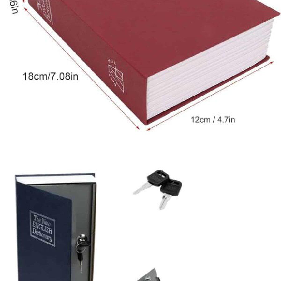 Hidden Safe Locked Dictionary Appearance 18cm Hidden Safe with Large Size Key Hidden Safe Locked Dictionary Appearance 18cm Hidden Safe with Large Size Key