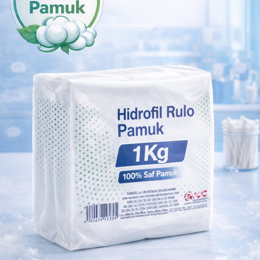 Hydrophilic Roll Cotton 1 Kg Pure Cotton High Absorbent Medical and Cosmetic Use 1 PC