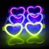 Glow Heart Highlighter Glasses Set of 6 Colors – Neon Party