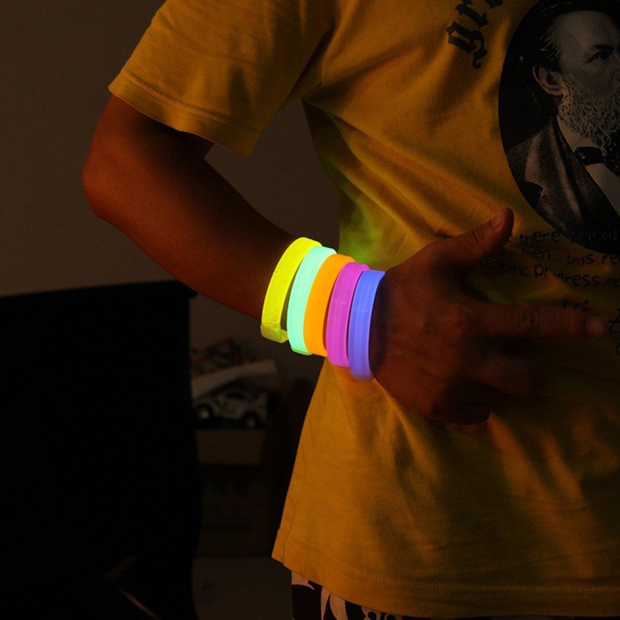 Glow Party Highlighter Extra Thick Bracelet 6 Colors Set of 6 – Printable