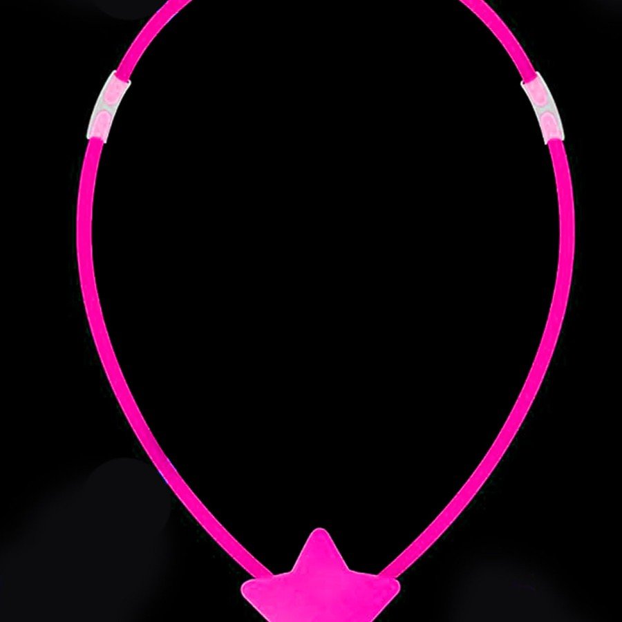 Glow Star Necklace - Glow Necklace - Glow Party Star Necklace 6 Pieces