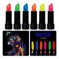 GlowPaint 6-Pack Neon Paint – Makeup Set That Glows in UV Light GlowPaint 6-Pack Neon Paint – Makeup Set That Glows in UV Light