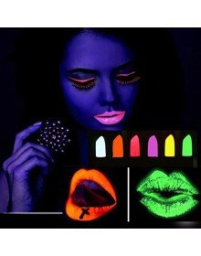 GlowPaint 6-Pack Neon Paint – Makeup Set That Glows in UV Light