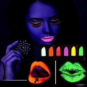 GlowPaint 6-Pack Neon Paint – Makeup Set That Glows in UV Light