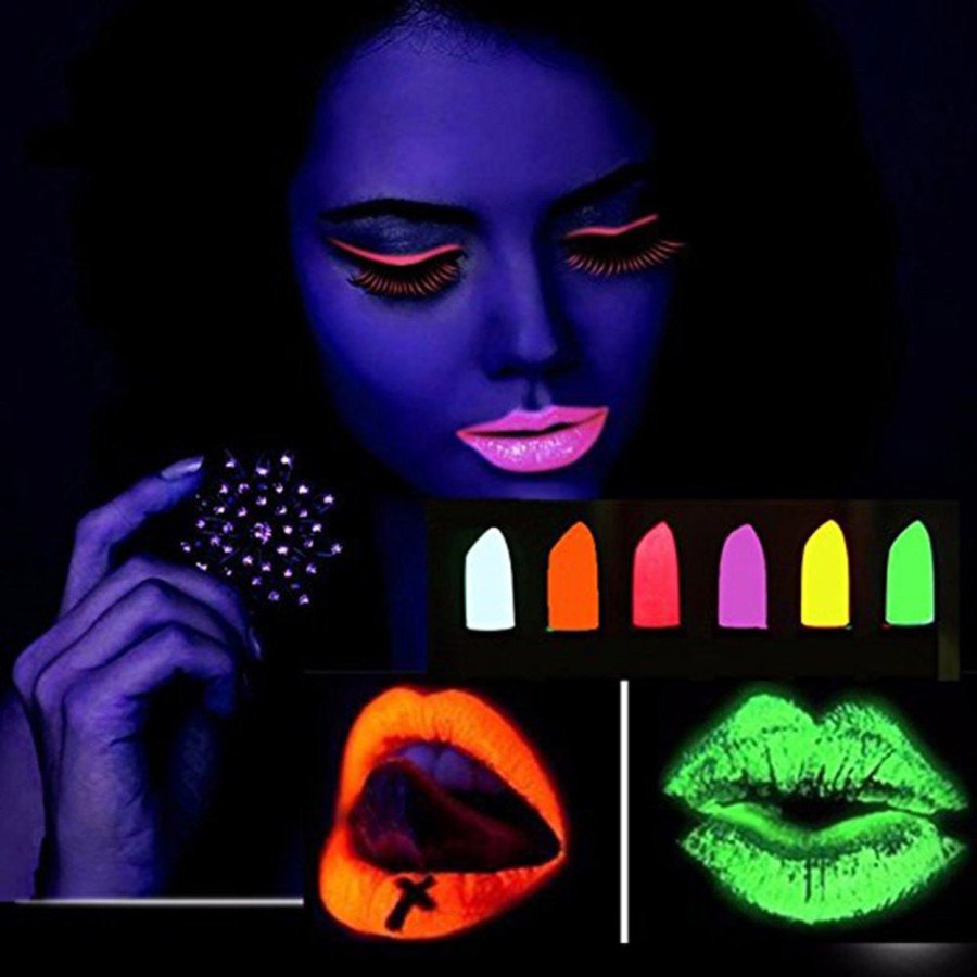 GlowPaint 6-Pack Neon Paint – Makeup Set That Glows in UV Light GlowPaint 6-Pack Neon Paint – Makeup Set That Glows in UV Light