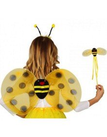 Performance Bee Wing Costume Set – Wings, Crown and Wand Accessory for Kids