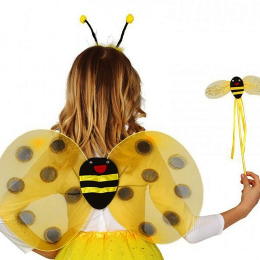 Performance Bee Wing Costume Set – Wings, Crown and Wand Accessory for Kids Performance Bee Wing Costume Set – Wings, Crown and Wand Accessory for Kids