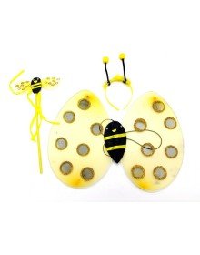 Performance Bee Wing Costume Set – Wings, Crown and Wand Accessory for Kids