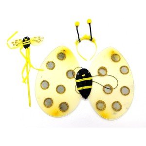 Performance Bee Wing Costume Set – Wings, Crown and Wand Accessory for Kids Performance Bee Wing Costume Set – Wings, Crown and Wand Accessory for Kids