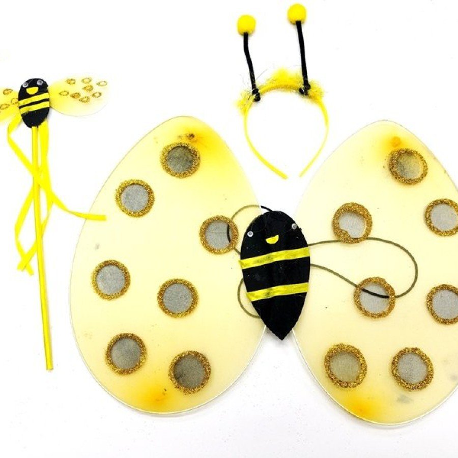 Performance Bee Wing Costume Set – Wings, Crown and Wand Accessory for Kids Performance Bee Wing Costume Set – Wings, Crown and Wand Accessory for Kids