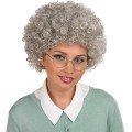 Gray Color Fluffy Bonus Wig Afro Hair Extensions