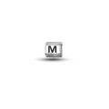 Nomination Compatible M Letter Charm | Steel Bracelet Accessory | Personalized Letter Module | Minimal & Stylish