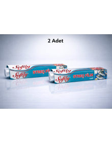 Softly Stretch Film 15 Meters Food Stretch Film Kitchen Stretch Foil Transparent Storage Film 2 Pieces