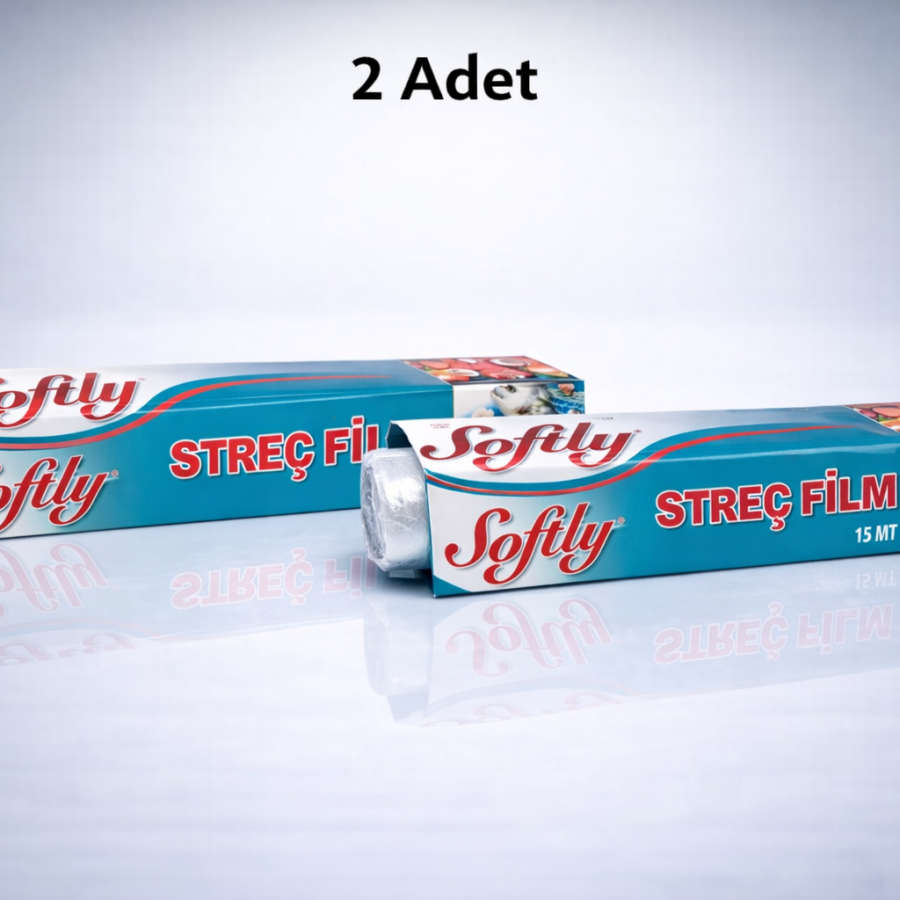 Softly Stretch Film 15 Meters Food Stretch Film Kitchen Stretch Foil Transparent Storage Film 2 Pieces Softly Stretch Film 15 Meters Food Stretch Film Kitchen Stretch Foil Transparent Storage Film 2 Pieces