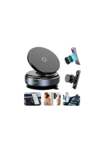 Versatile Rotating Head Vacuum Car Phone Stand – Stable Use on Hard Roads