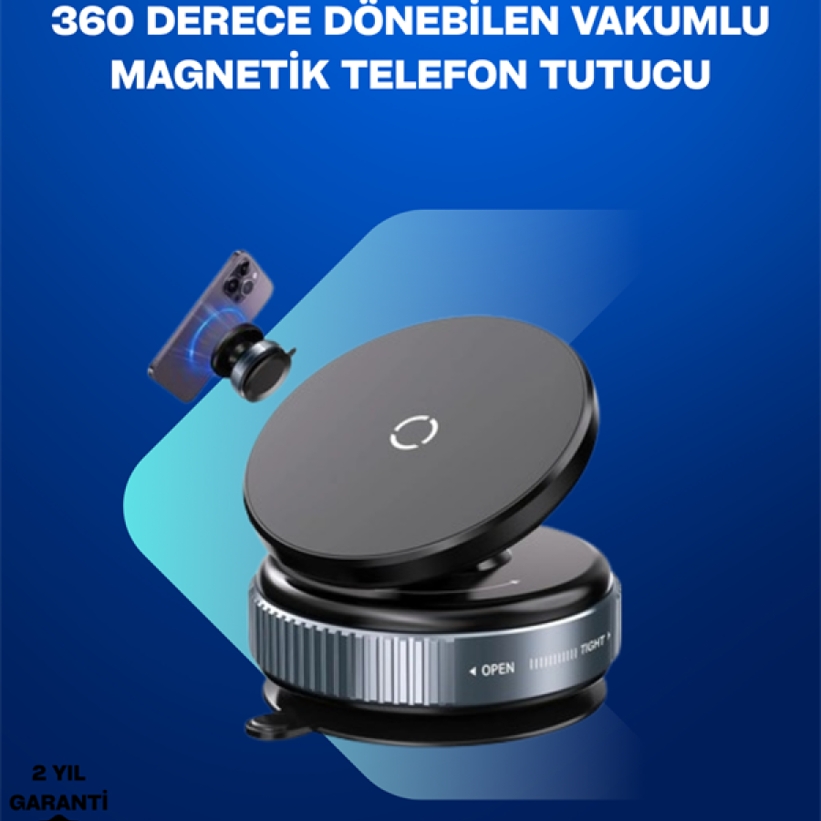 360° Rotating Car Phone Holder with Strong Magnetic Grip – Vacuum Mounted 360° Rotating Car Phone Holder with Strong Magnetic Grip – Vacuum Mounted