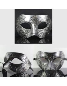 Silver Antique Face Mask - Antique Style Ball Mask