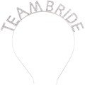 Silver Plated Crystal Stone Team Bride Crown 16x17 cm
