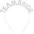 Silver Plated Crystal Stone Team Bride Crown 16x17 cm