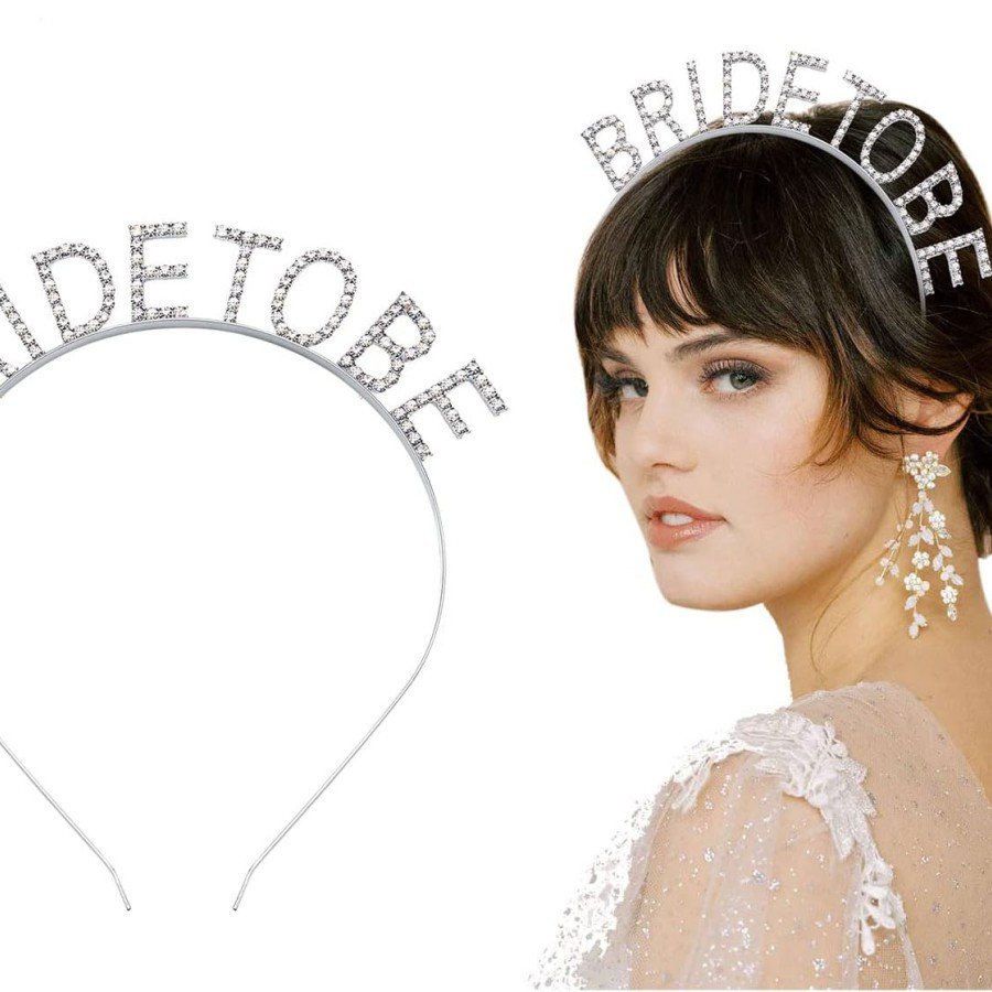 Silver Plated Crystal Stone Bride To Be Bridal Crown 16x17 cm Silver Plated Crystal Stone Bride To Be Bridal Crown 16x17 cm