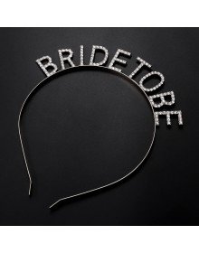 Silver Plated Crystal Stone Bride To Be Bridal Crown 16x17 cm
