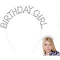 Silver Crystal Stone Birthday Girl Birthday Crown Imported Product A Quality 17x16 cm