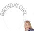 Silver Crystal Stone Birthday Girl Birthday Crown Imported Product A Quality 17x16 cm