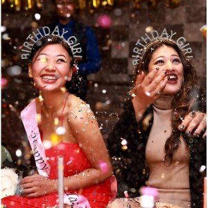 Silver Crystal Stone Birthday Girl Birthday Crown Imported Product A Quality 17x16 cm