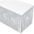 Silver Metalized Table Skirt 275x75 cm – Self Adhesive Silver Metalized Table Skirt 275x75 cm – Self Adhesive