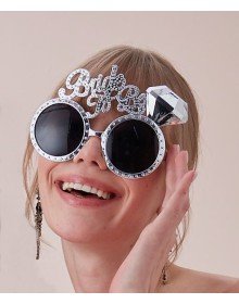 Silver Color Bride To Be Written Bridal Glasses 15x10 cm