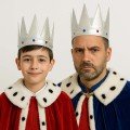 Silver Color Eva Soft King Royal Crown Compatible with Adults and Children 55 cm Silver Color Eva Soft King Royal Crown Compatible with Adults and Children 55 cm