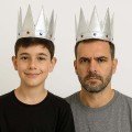 Silver Color Eva Soft King Royal Crown Compatible with Adults and Children 55 cm Silver Color Eva Soft King Royal Crown Compatible with Adults and Children 55 cm