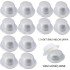 Silver Color Silvery Bowler Round Party Hat 12 Pieces