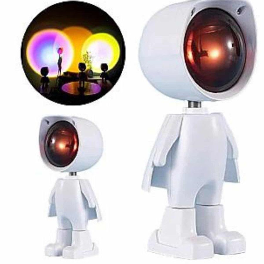 Sunset Projector Lamp Astronaut Look Decorative Table Lamp