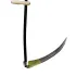 Günas Complete Scythe - 6 Piece Set with Metal Handle - Wooden Handle 75 cm