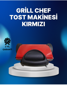 Toaster Red Cast Iron Plate 6+ Slices Multi Capacity Grill