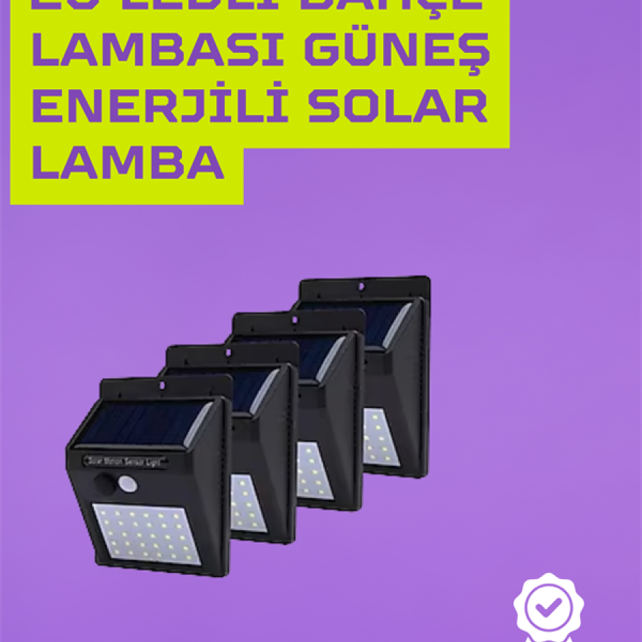 Solar Powered Smart Wall Lamp | With PIR Sensor, Automatic Lighting, For Outdoor Solar Powered Smart Wall Lamp | With PIR Sensor, Automatic Lighting, For Outdoor