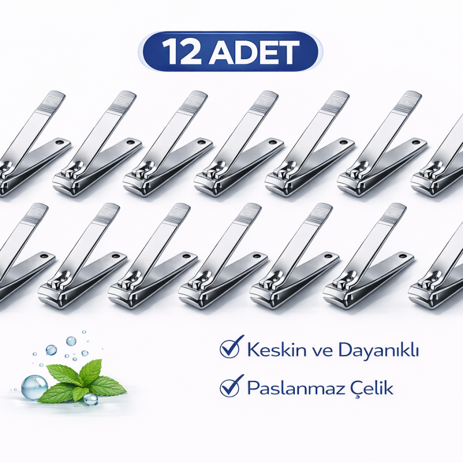 İMA Large Size Nail Clipper Professional Nail Clipper 12 Pieces İMA Large Size Nail Clipper Professional Nail Clipper 12 Pieces