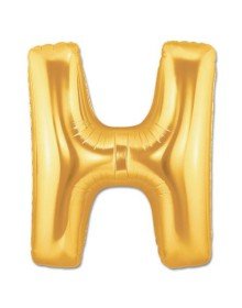 H Letter Foil Balloon Gold Color 40 inch