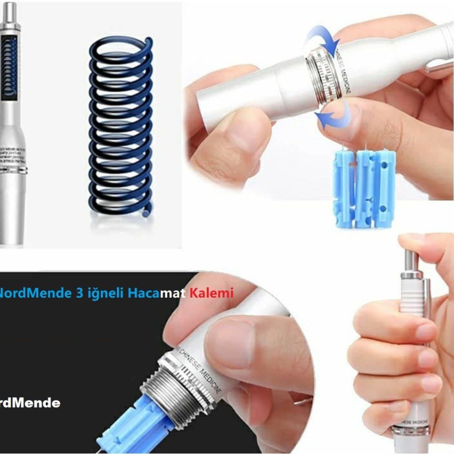 Cupping Pen with 3 Needles, 100 NEEDLES GIFT