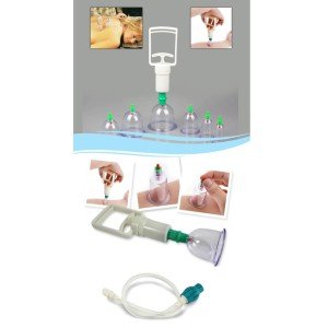 Cupping Set with Hose - Vacuum Cupping Set with Hose 14 Pieces