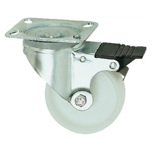 Polyamide Swivel Wheel with Brake 80 mm