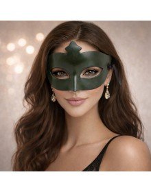 Khaki Green Mysterious Masquerade Mask