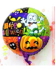 Halloween Spider and Pumpkin Foil Balloon 18 inches