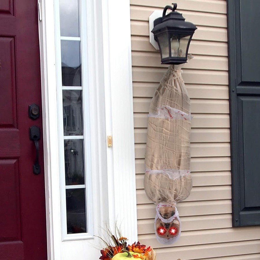 Halloween Sensored Lighted Moving Mummy 25x75 cm