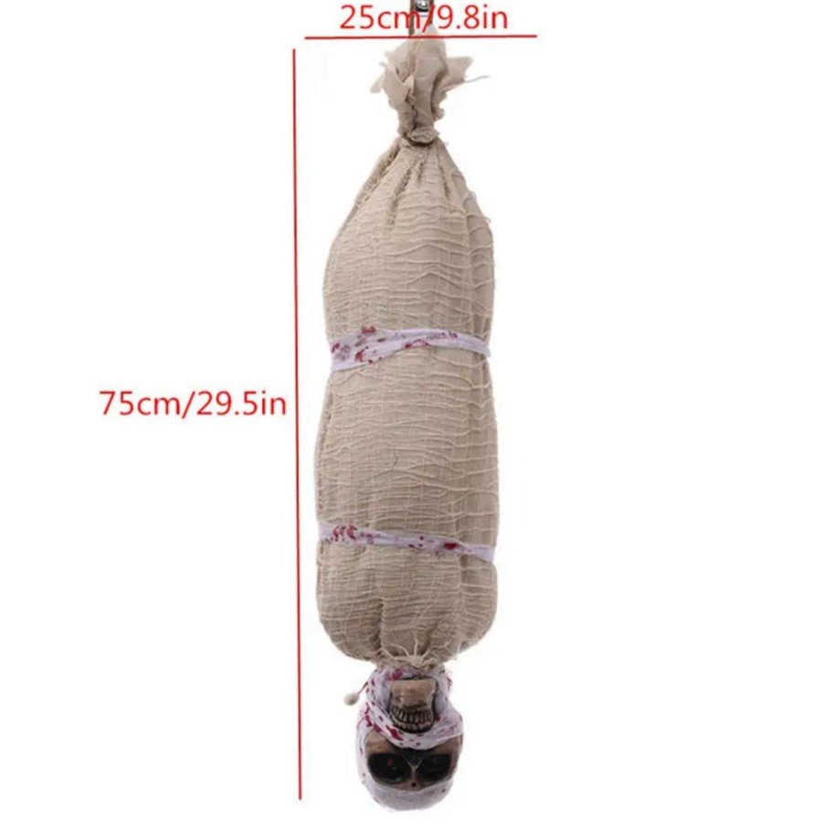 Halloween Sensored Lighted Moving Mummy 25x75 cm