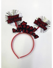 Happy Birthday Neon Color Birthday Crown 12 Pieces