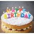 Colorful Birthday Candle with Happy Birthday Written on it